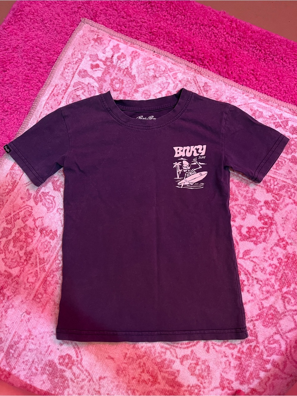 Binky Bro Vintage Blue/Gray Surf Short-Sleeve Tee Size 6